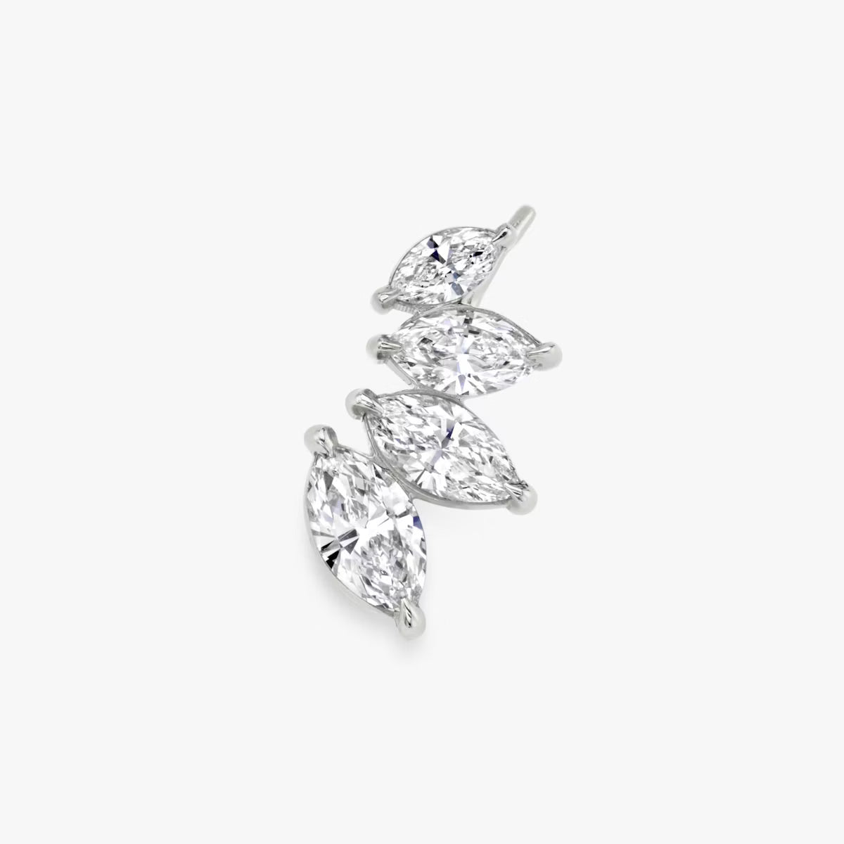 2 Carat Tasarım Markiz Pırlanta Küpe