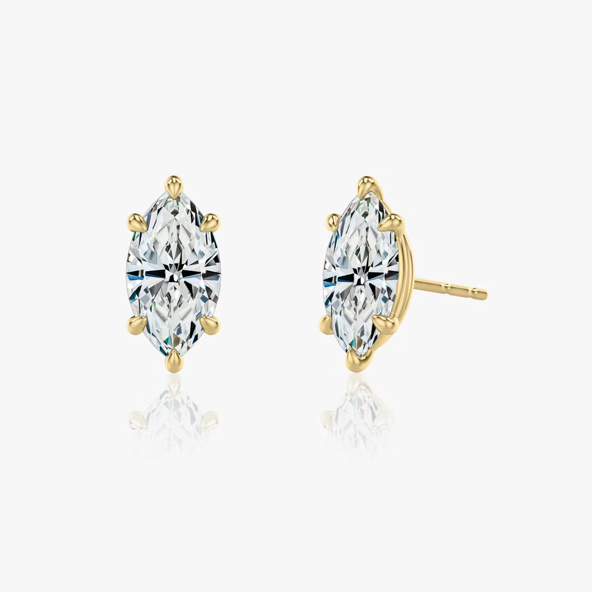 2 Carat Markiz Tektaş Küpe