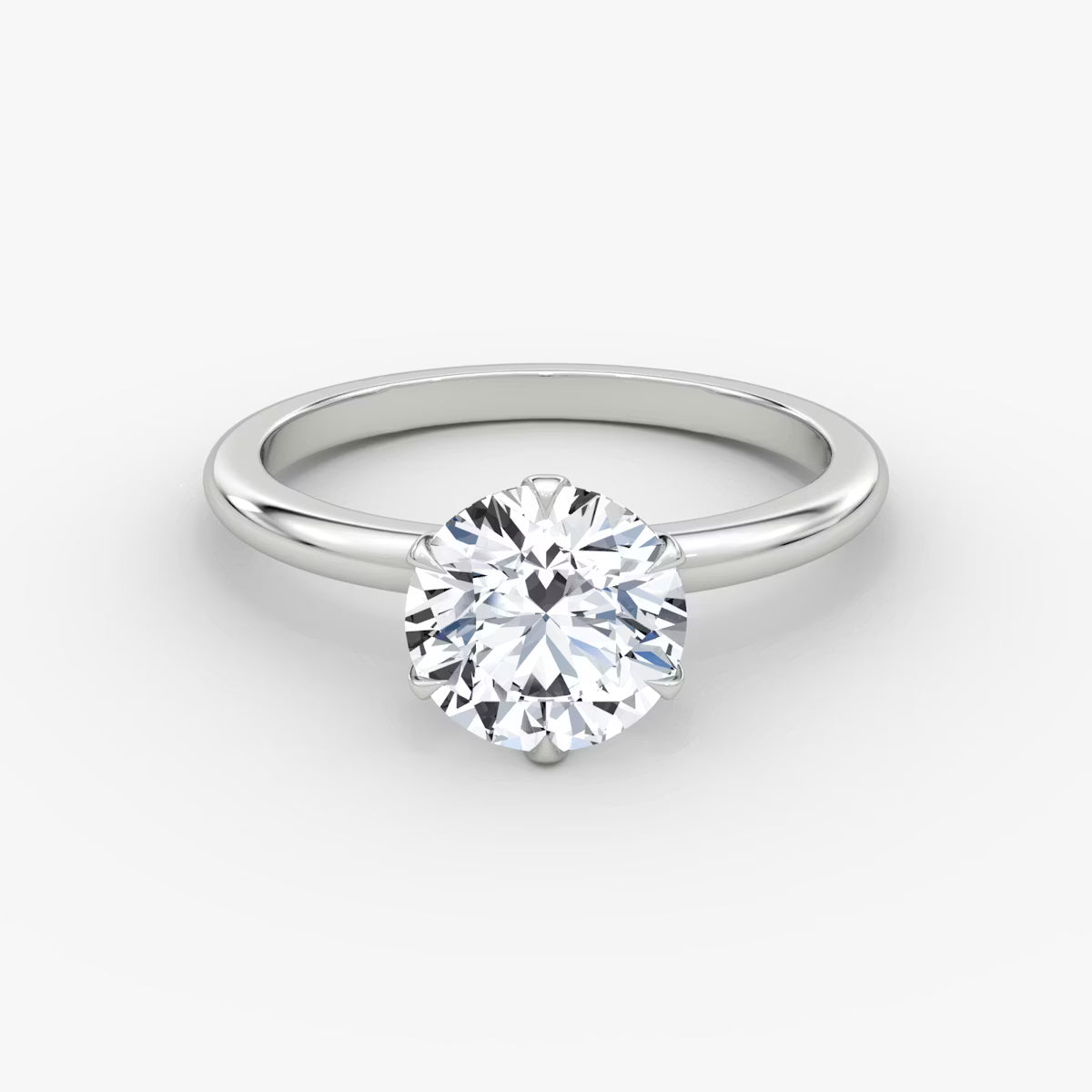 1 Carat Altı Tırnak Tektaş V Kulp