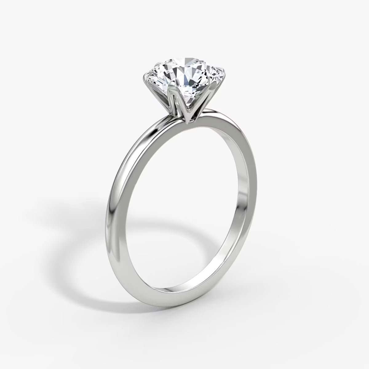1 Carat Altı Tırnak Tektaş V Kulp