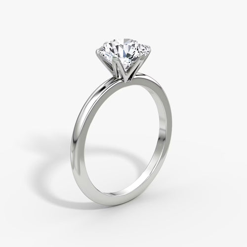 1 Carat Altı Tırnak Tektaş V Kulp