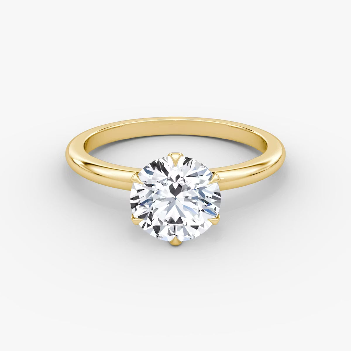 1 Carat Altı Tırnak Tektaş V Kulp