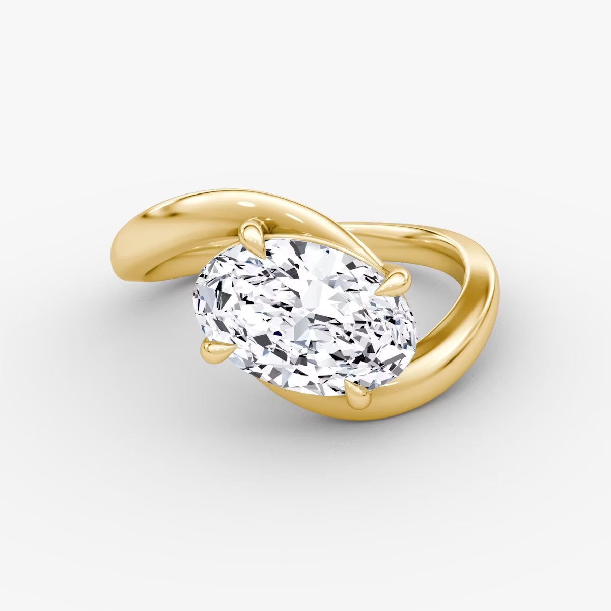 1 Carat Oval Tektaş
