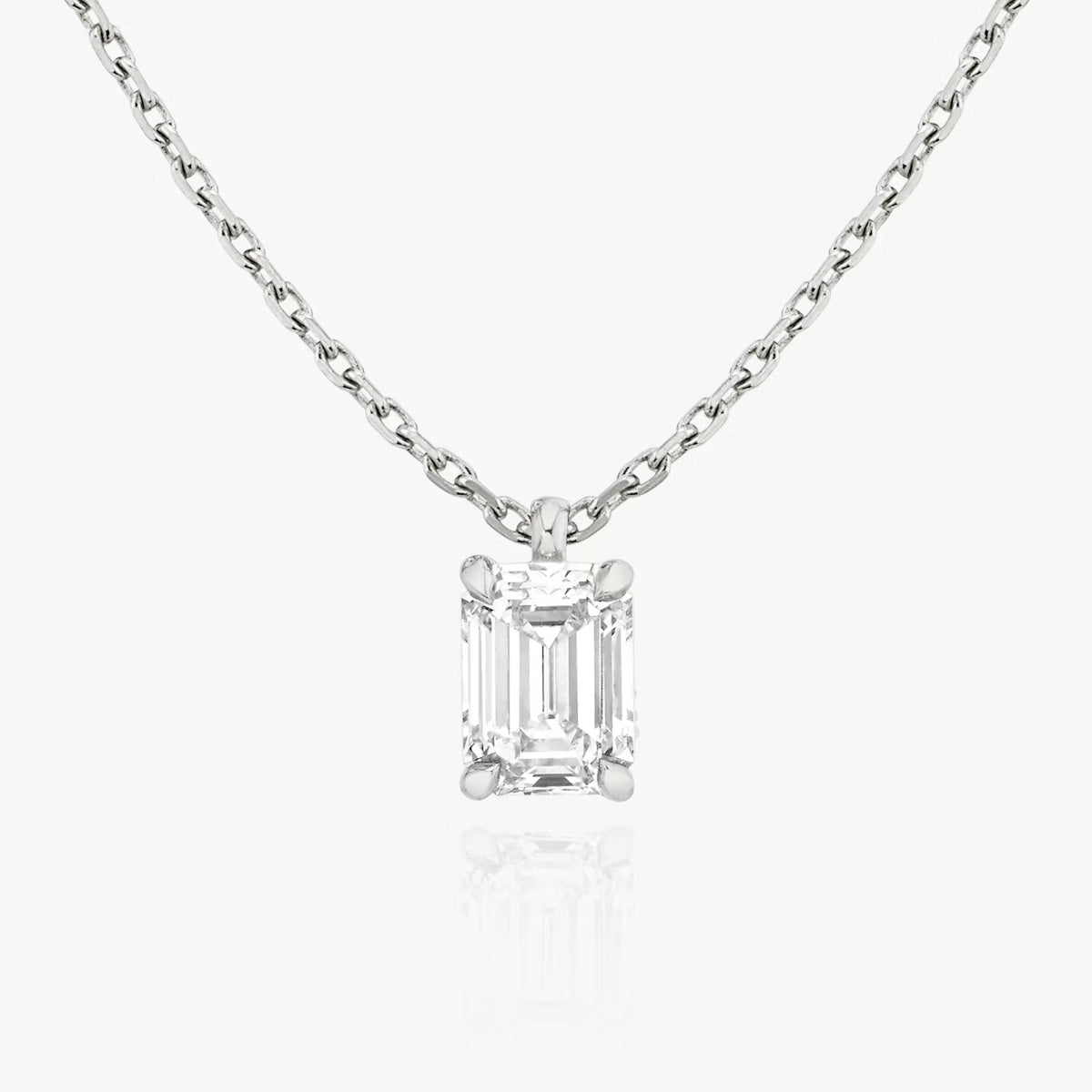 5 Carat Emerald Tektaş Pırlanta Kolye ön görünüm