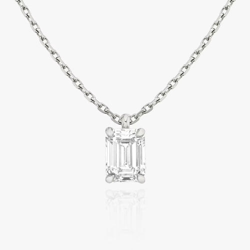 5 Carat Emerald Tektaş Pırlanta Kolye ön görünüm